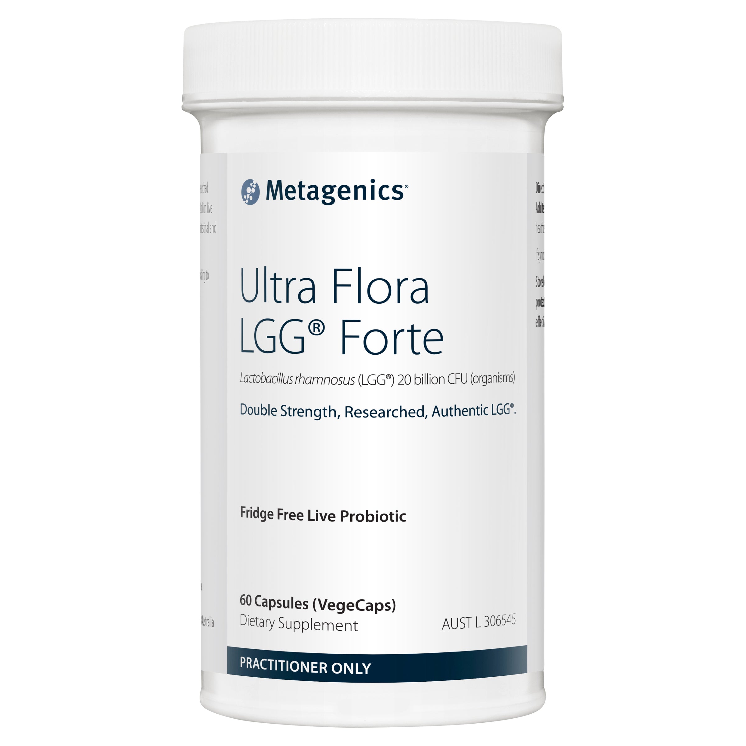 Metagenics Ultra Flora LGG Forte 60 Capsules (VegeCaps)