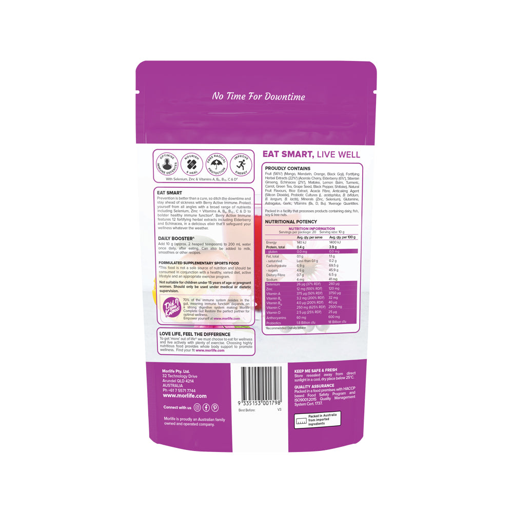 Morlife Berry Active Immune Elderberry Punch 200g