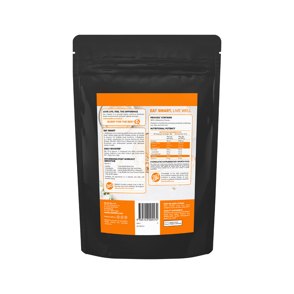 Morlife L Glutamine Unflavoured 500g
