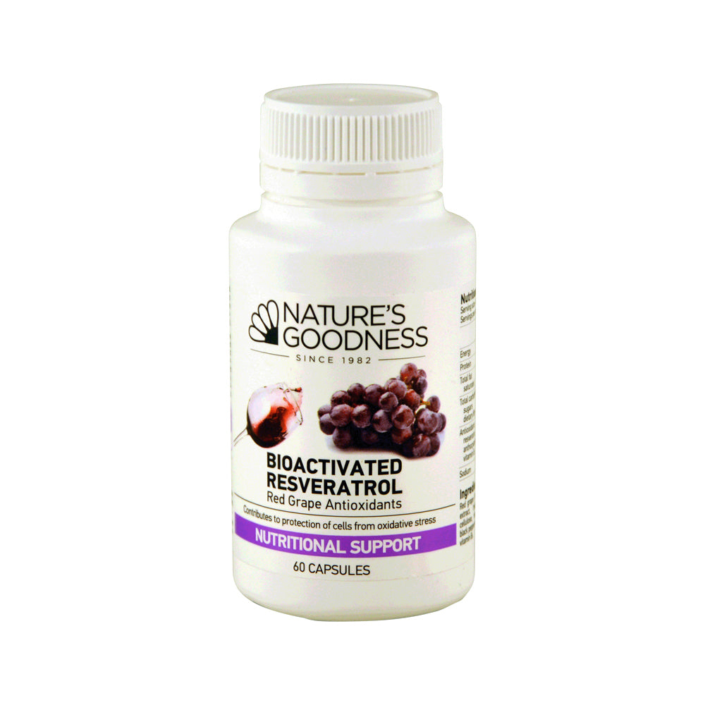 Nat Goodness Bioactivated Resverat Red Grape Antiox 60c