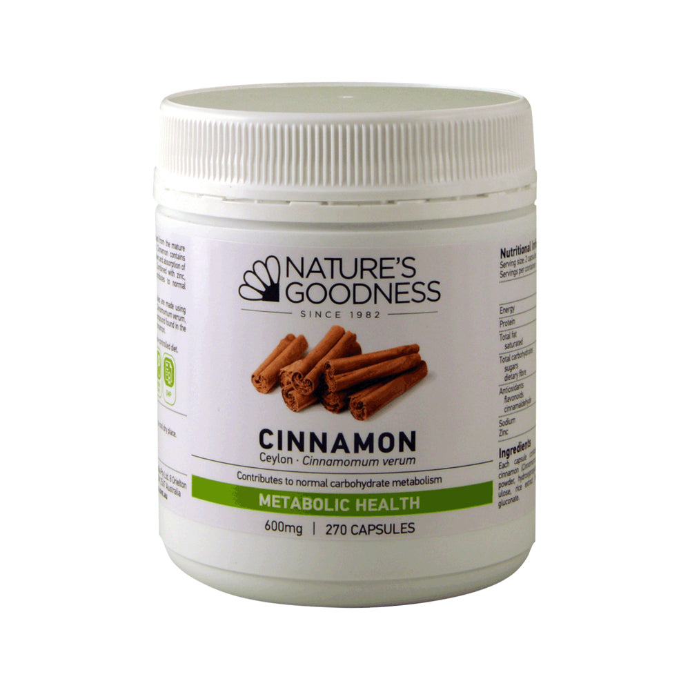 Nat Goodness Cinnamon 600mg