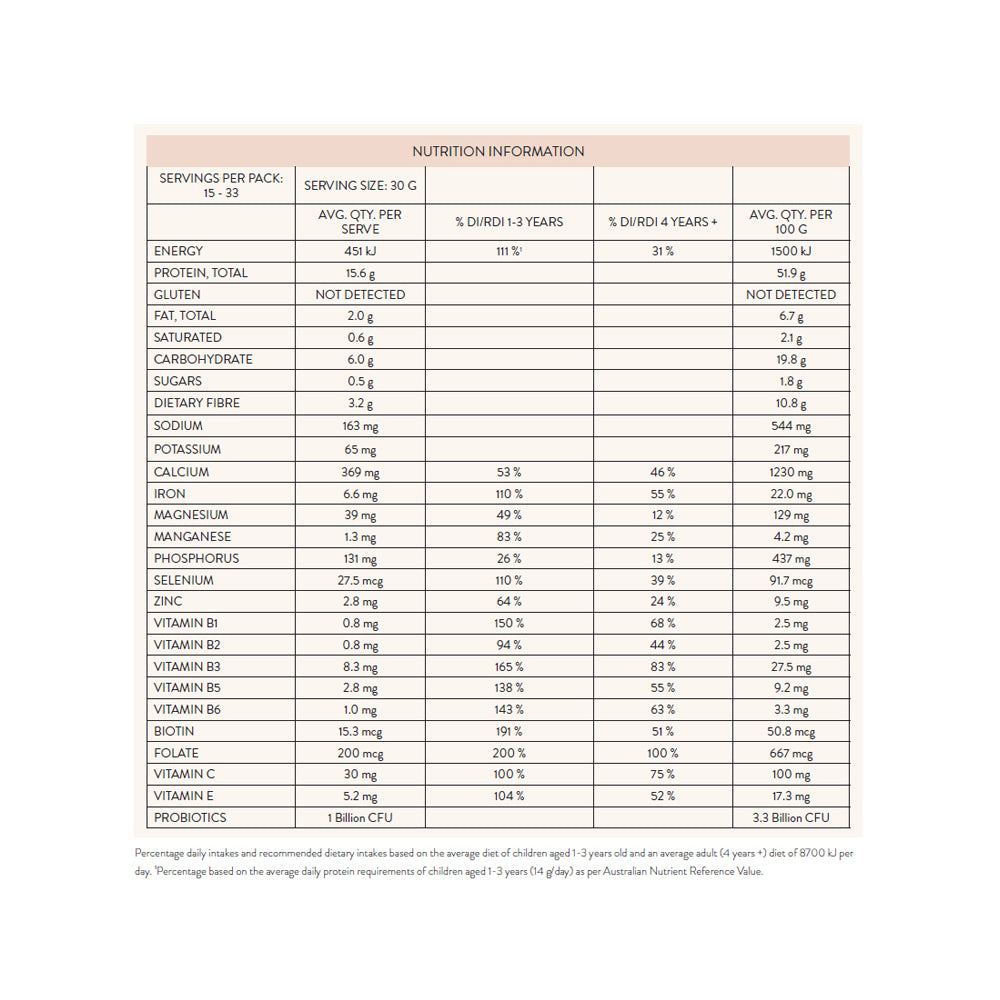 Nutra Org Org Protein Thriving Family Double Choc 450g