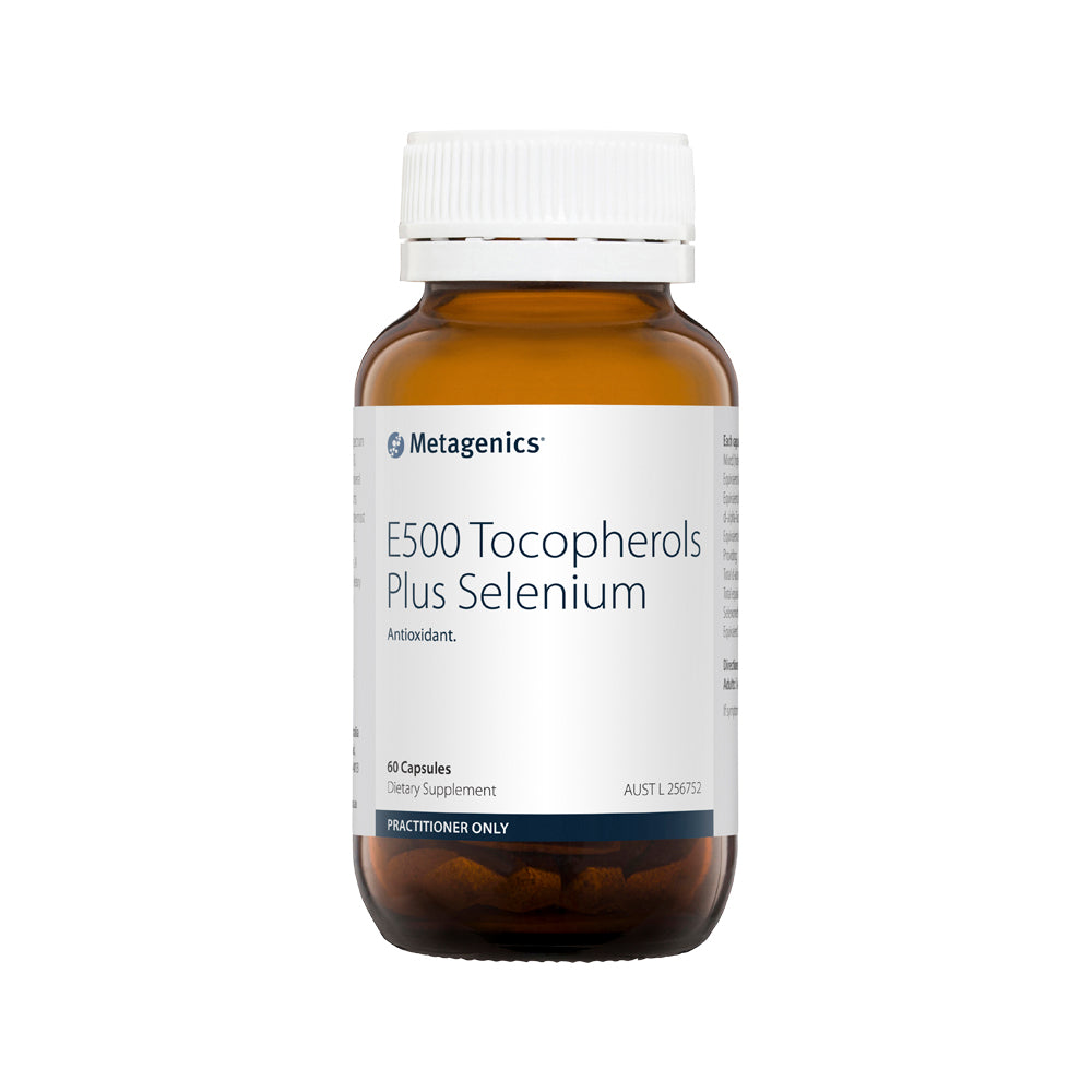 Metagenics E500 Tocopherols Plus Selenium 60c