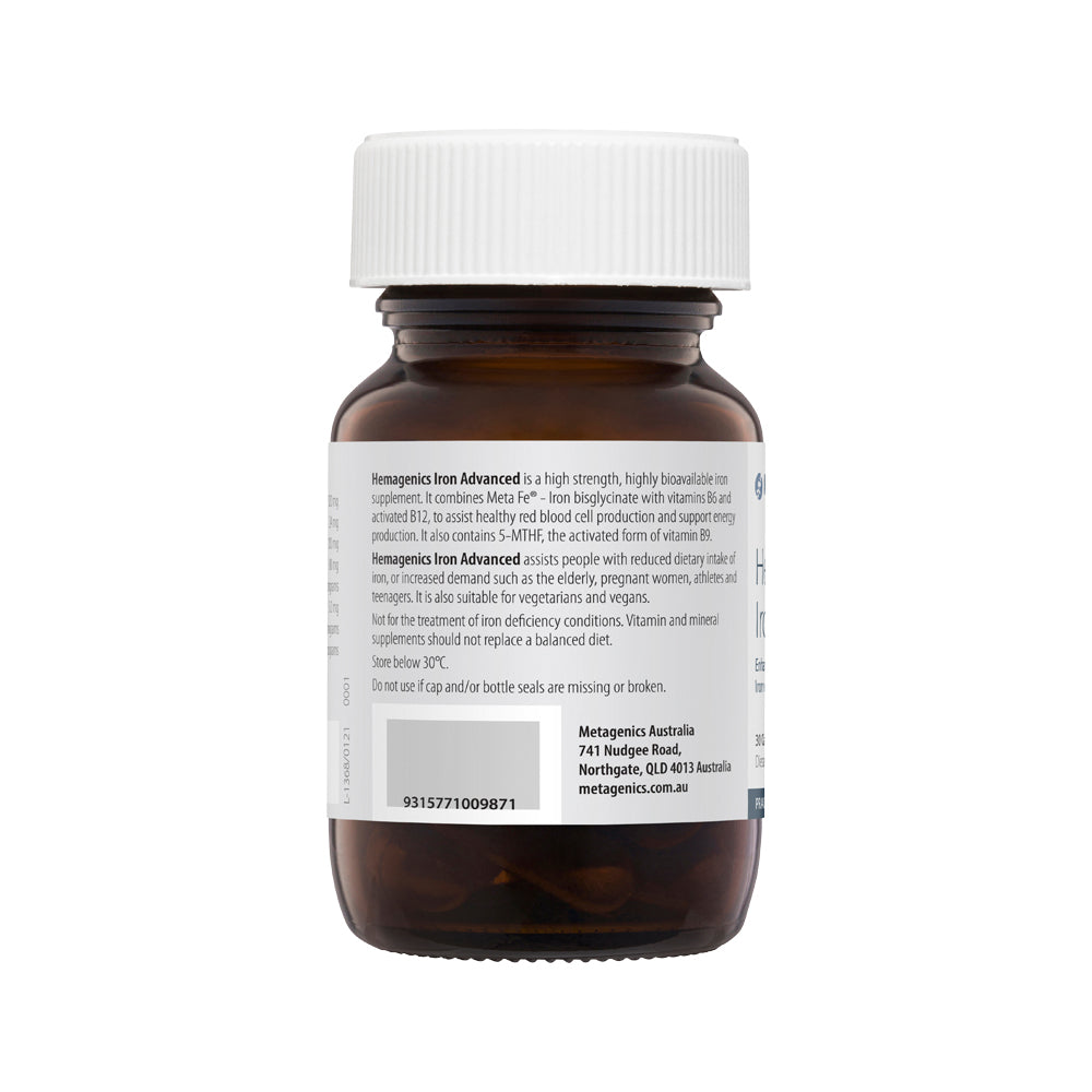 Metagenics Hemagenics Iron Advanced 30c