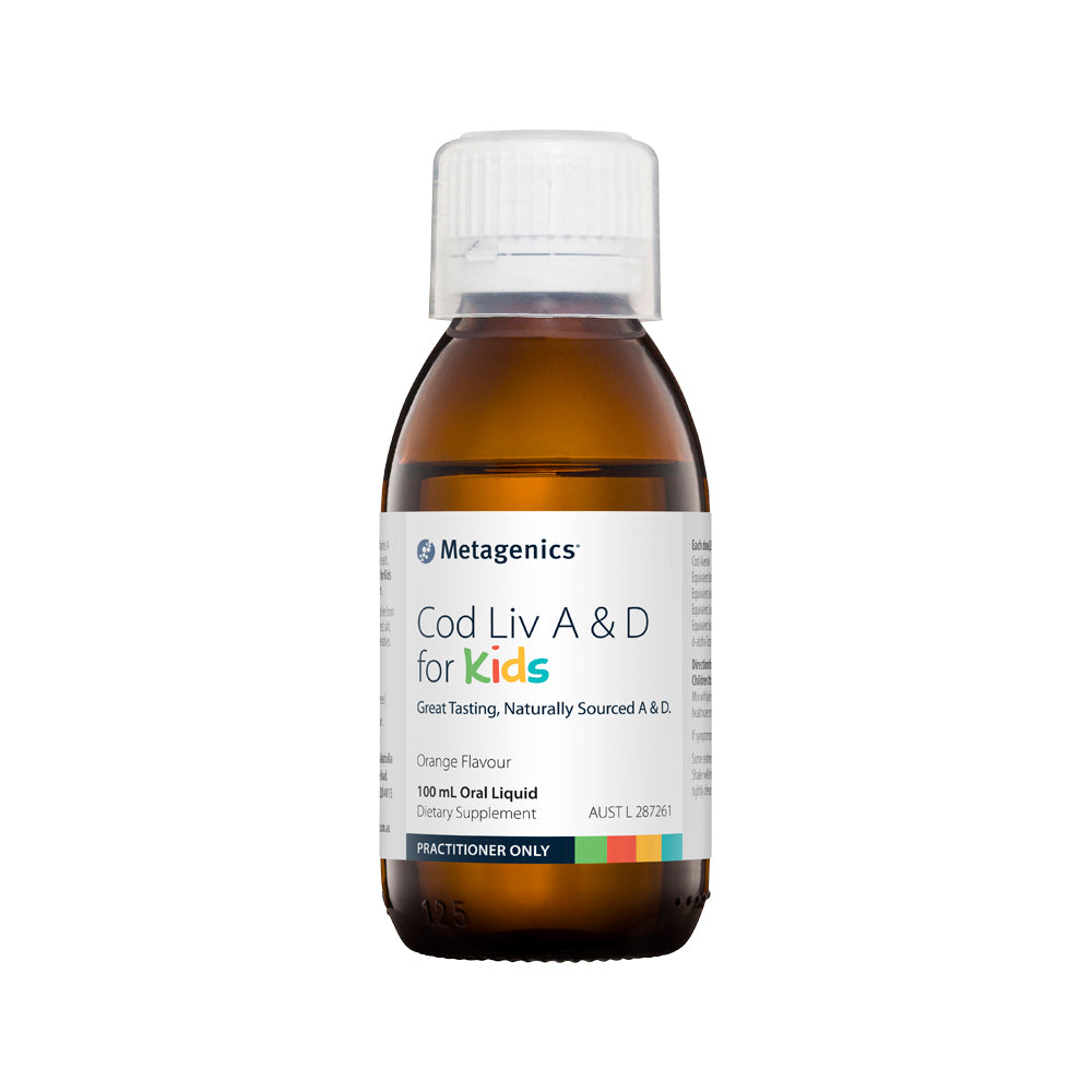 Metagenics Kids Cod Liv A & D For Kids Orange 100ml