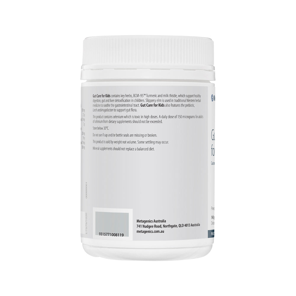 Metagenics Kids Gut Care For Kids Pineapple 140g