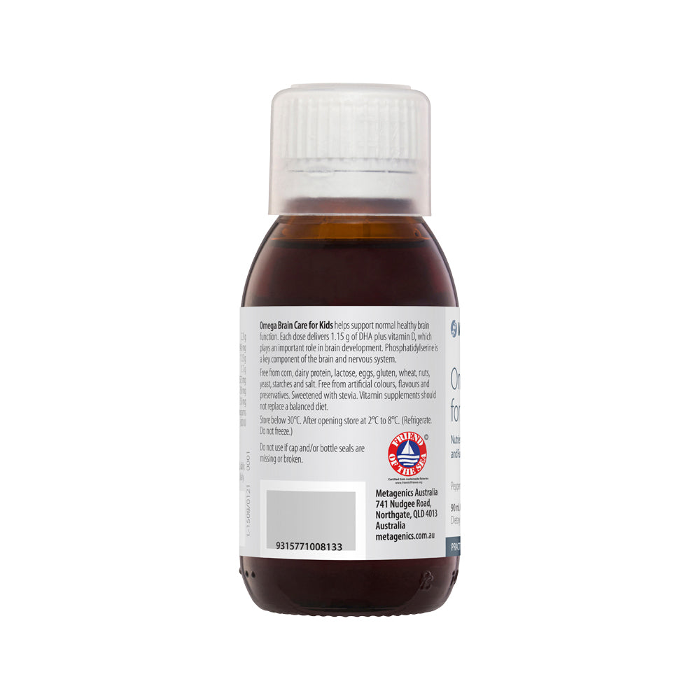 Metagenics Kids Omega Brain Care For Kids Peppermint 90ml