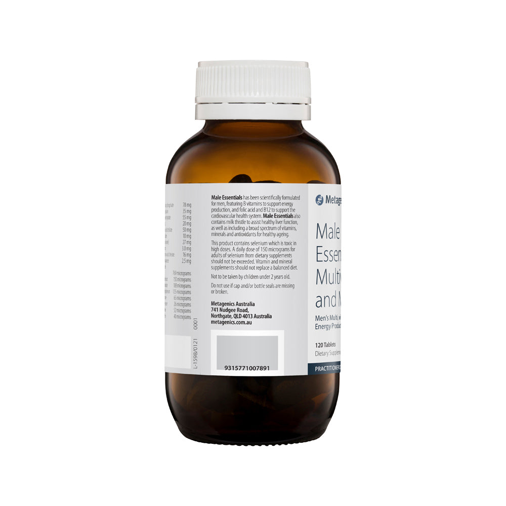 Metagenics Male Essentials Multivitamin And Mineral 120t