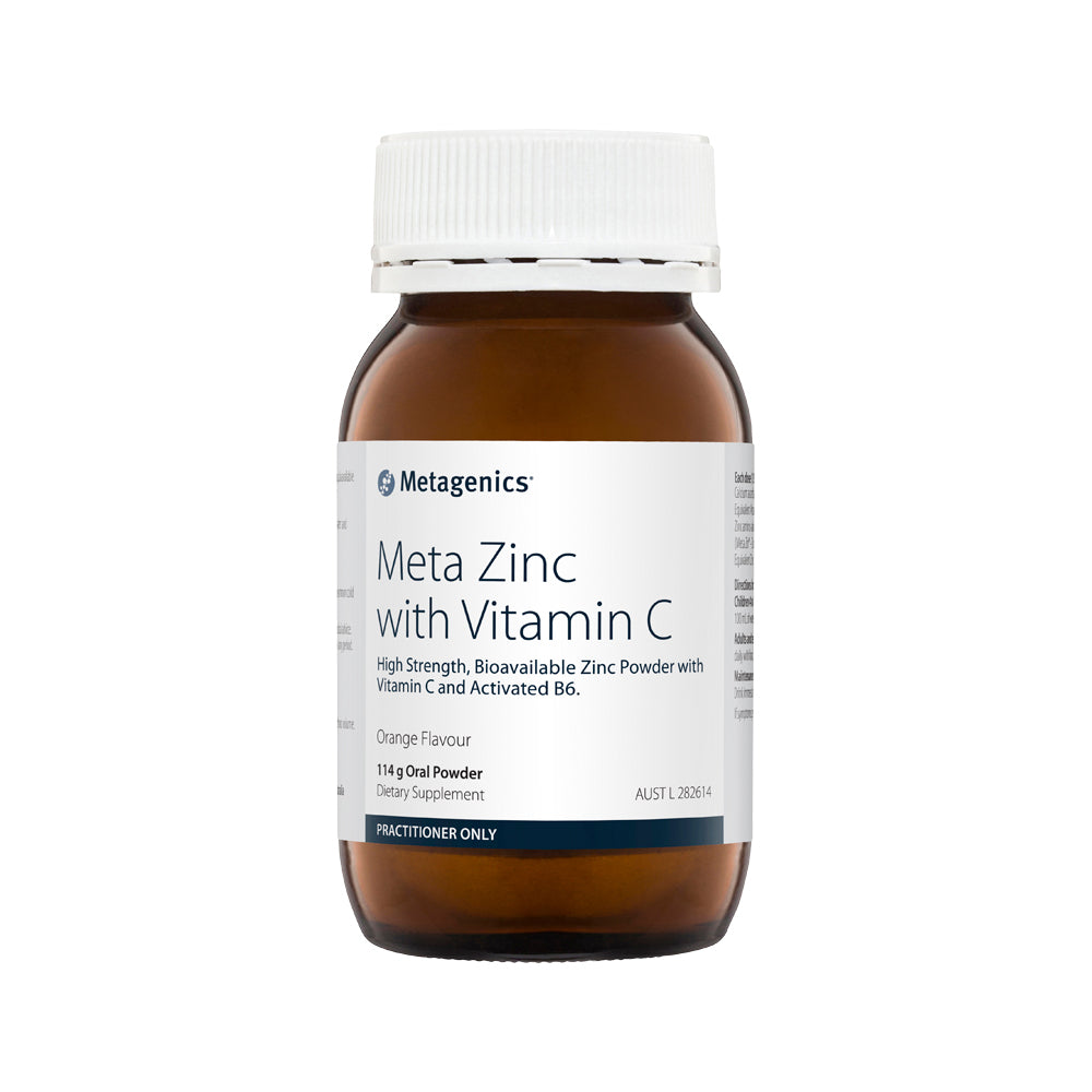 Metagenics Meta Zinc With Vitamin C Orange 114g