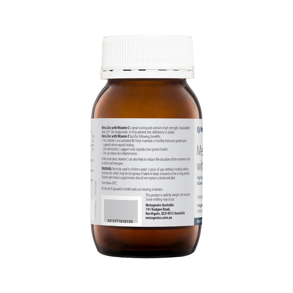 Metagenics Meta Zinc With Vitamin C Raspberry 114g
