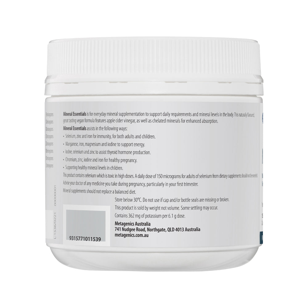 Metagenics Mineral Essentials Vanilla 153g