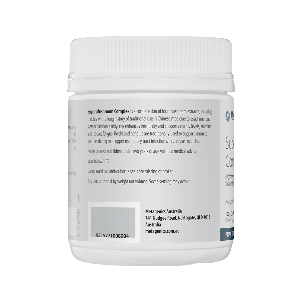 Metagenics Super Mushroom Complex Pine Lime 100g
