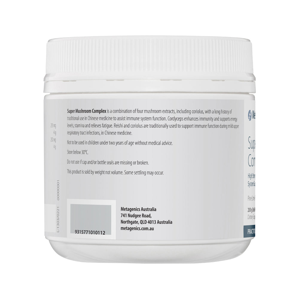 Metagenics Super Mushroom Complex Pine Lime 200g