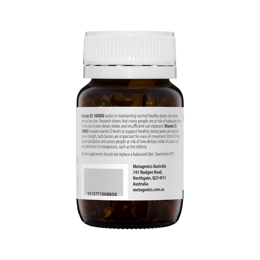 Metagenics Vitamin D3 1000iu 90c