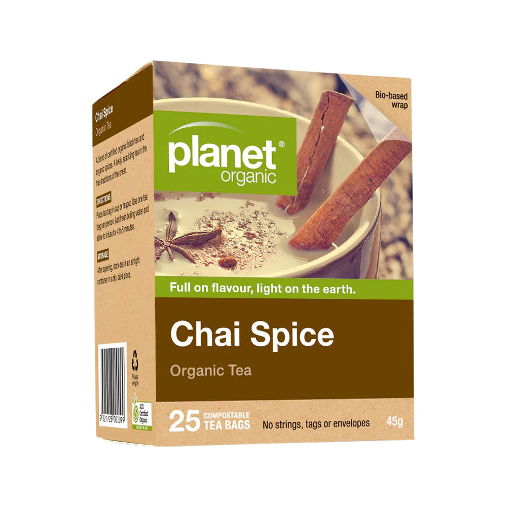 Planet Organic Org Chai Spice Tea X 25 Tea Bags