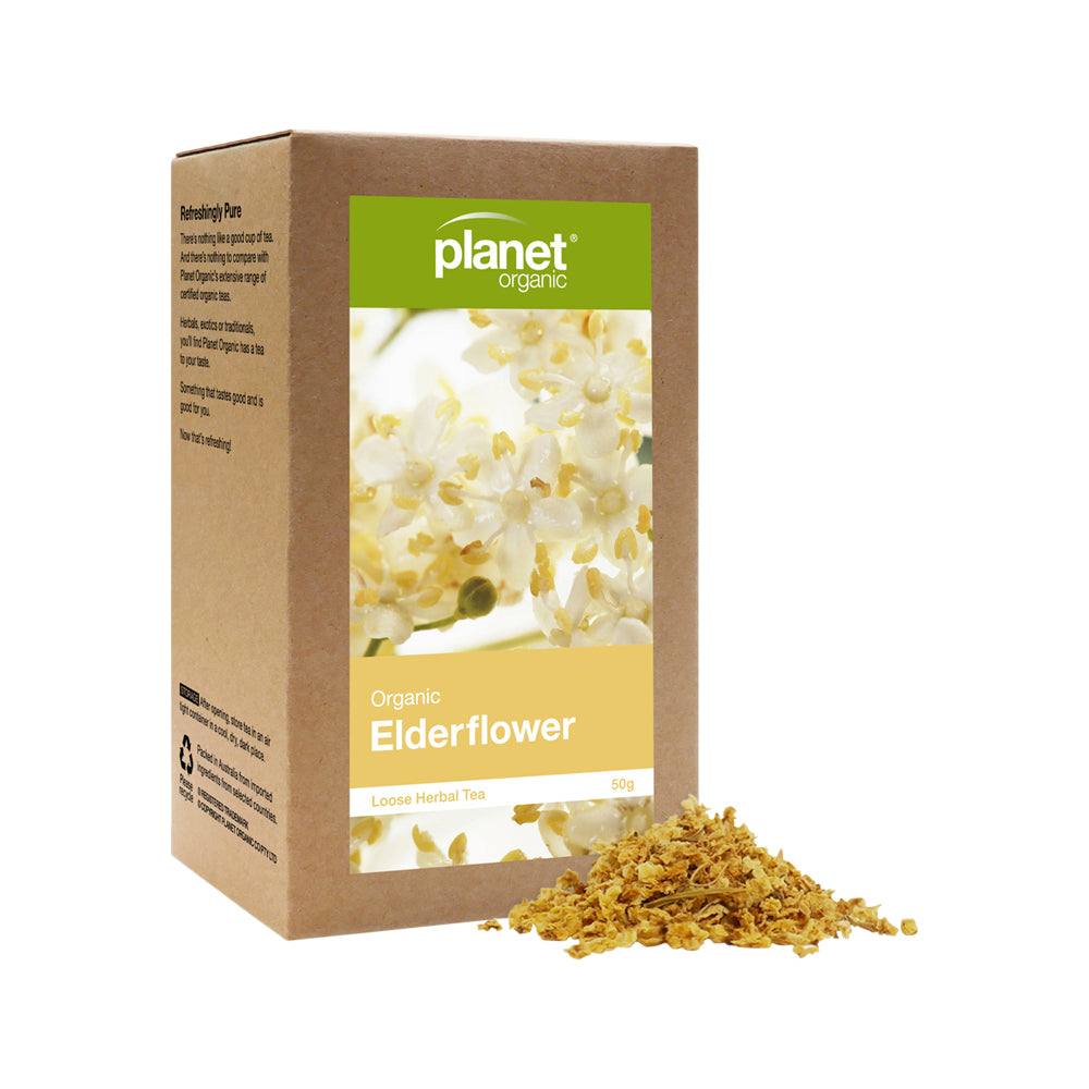 Planet Organic Org Elderflower Loose Leaf Tea 50g