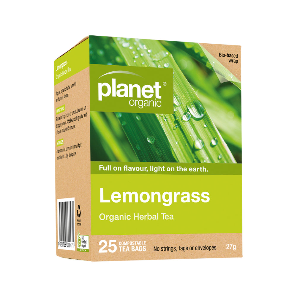 Planet Organic Org Lemongrass Herbal Tea X 25 Tea Bags
