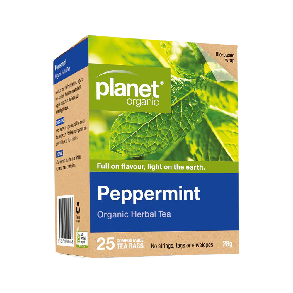 Planet Organic Org Peppermint Herbal Tea X 25 Tea Bags