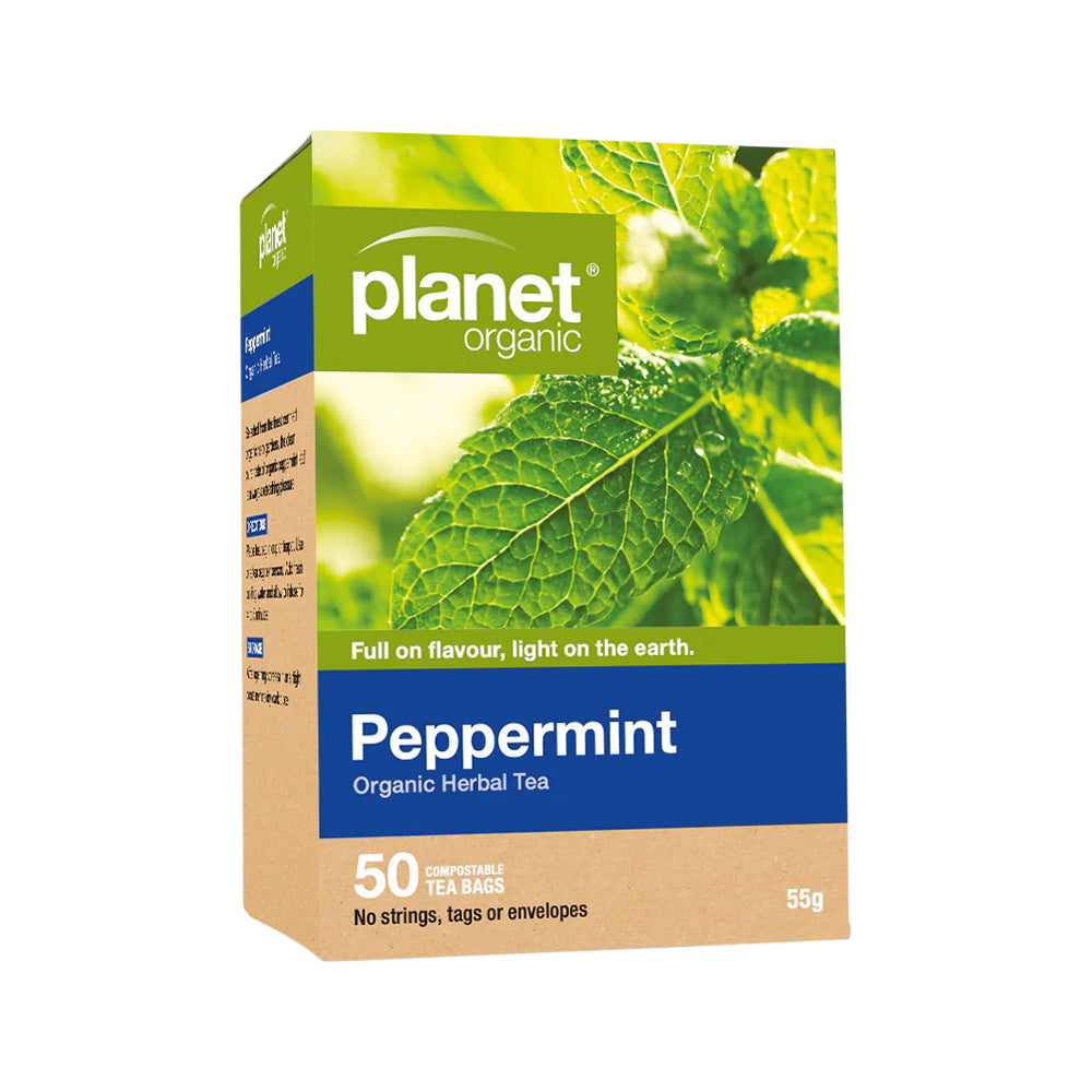 Planet Organic Org Peppermint Herbal Tea X 50 Tea Bags