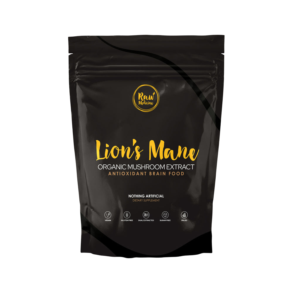 Raw Medicine Organic Mushroom Extract Lion's Mane 100g