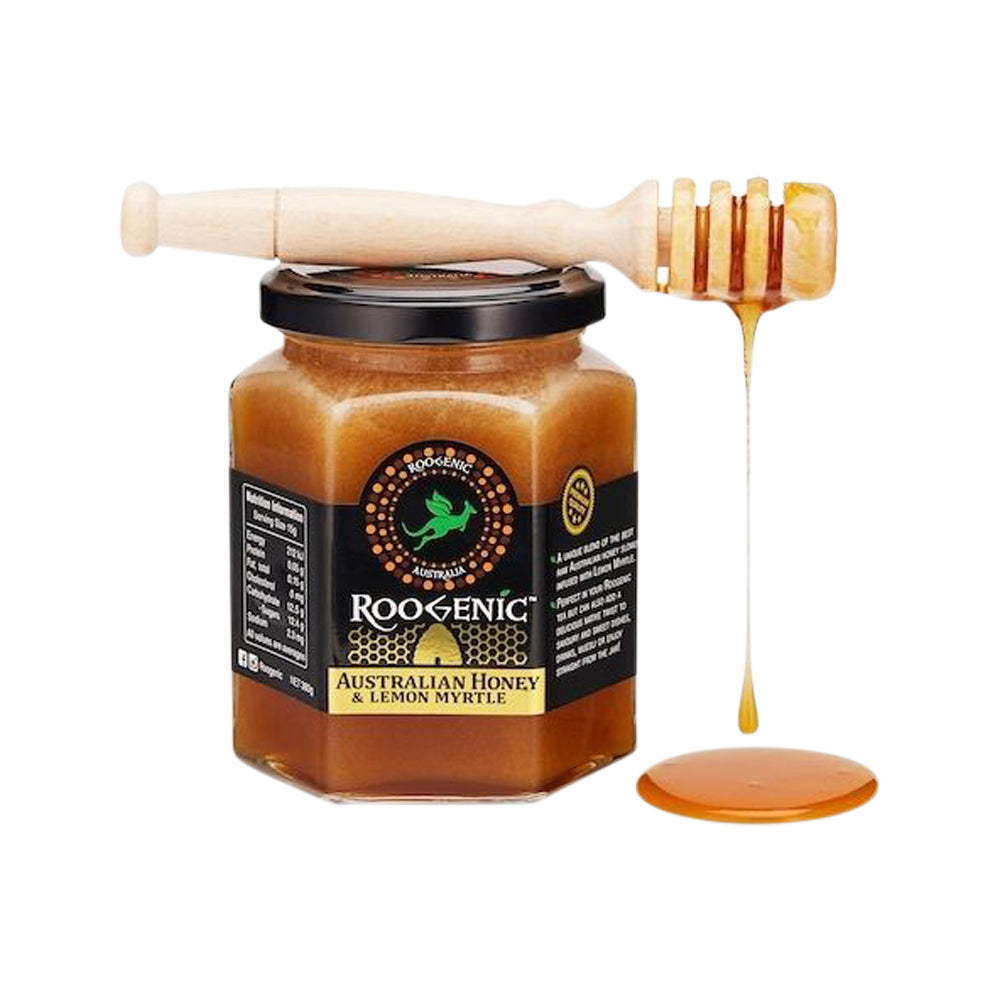 Roogenic Australian Raw Honey Lemon Myrtle 380g