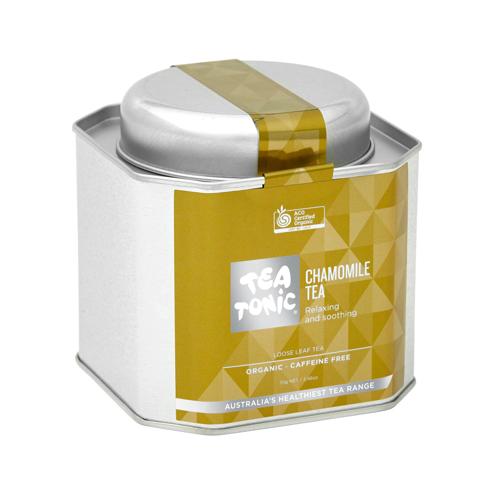 Tea Tonic Org Chamomile Tea Caddy Tin 70g