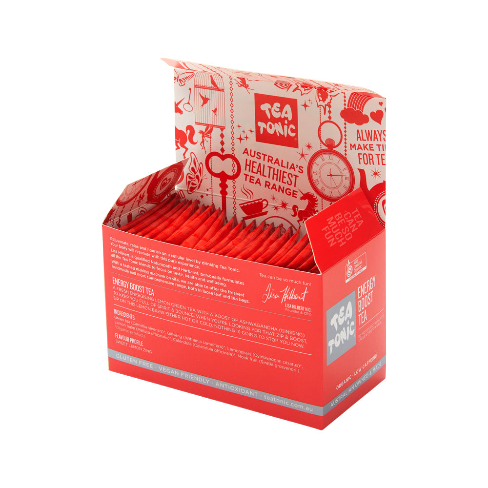 Tea Tonic Organic Energy Boost Tea X 20 Tea Bags