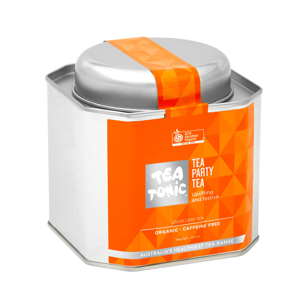 Tea Tonic Org Tea Party Tea Caddy Tin 195g