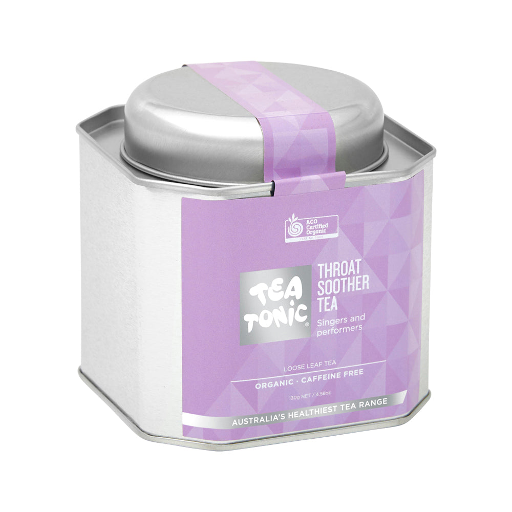 Tea Tonic Org Throat Soother Tea Caddy Tin 130g