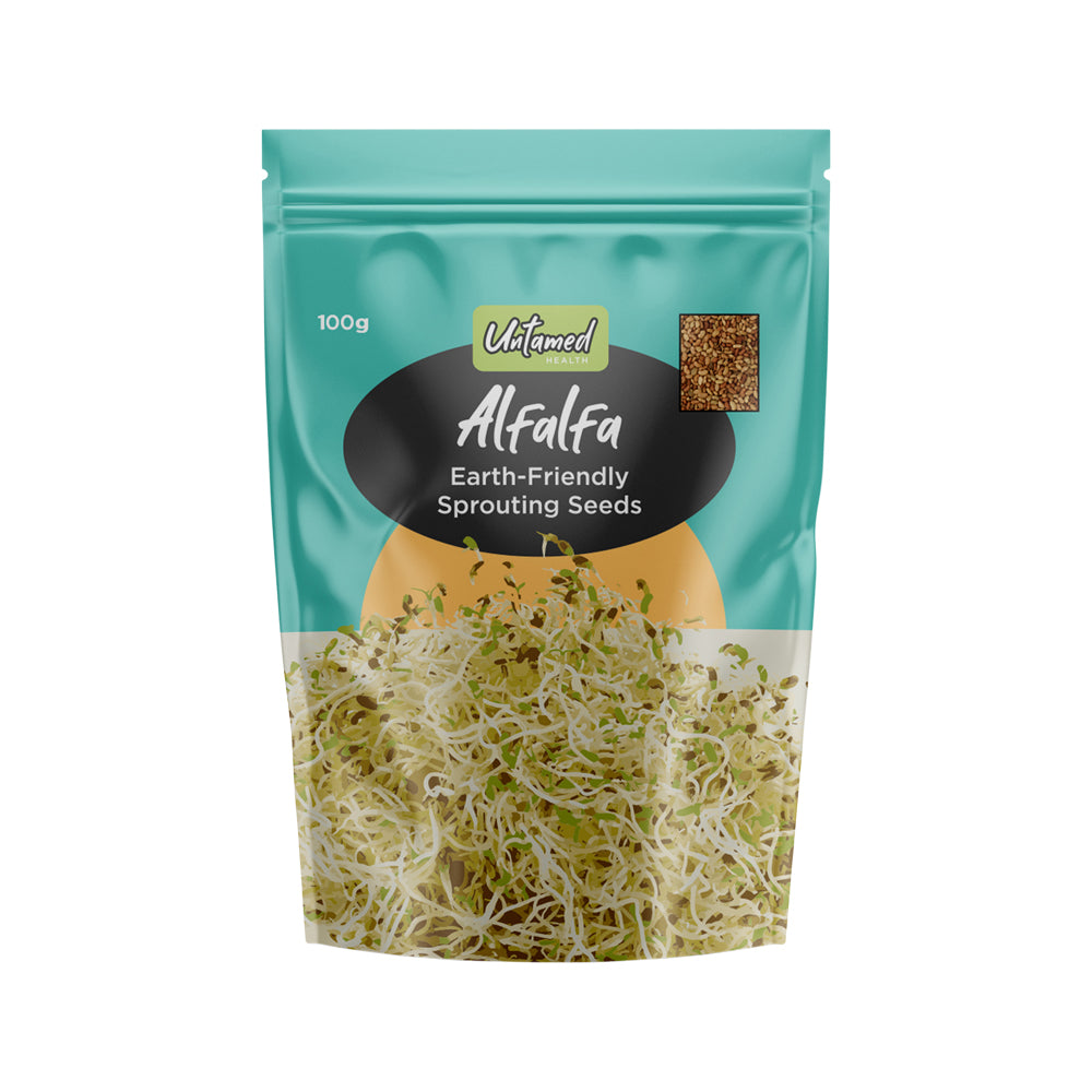 Untamed Health Sprouting Seeds -Org Grown- Alfalfa 100g