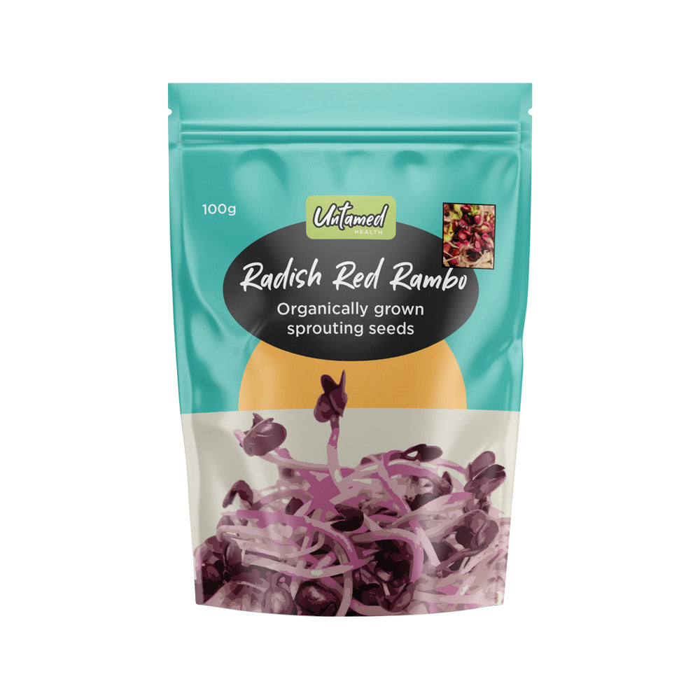 Untamed Health Sprouting Seeds Red Radish Rambo 100g