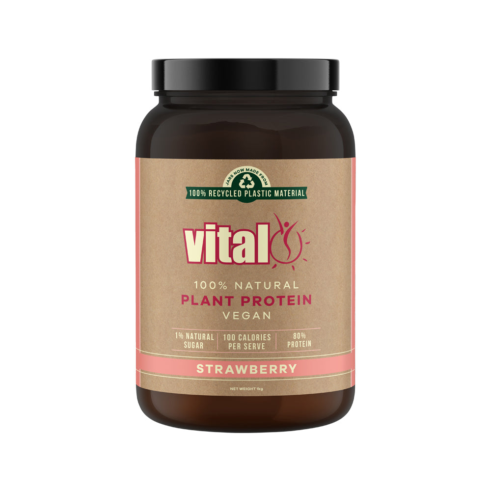 Vital Protein Plant Based -Pea Protein Isolate- Strawb 1kg