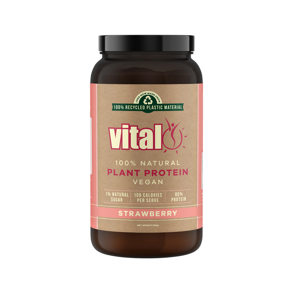 Vital Protein Plant Based -Pea Protein Isolate- Strawb 500g