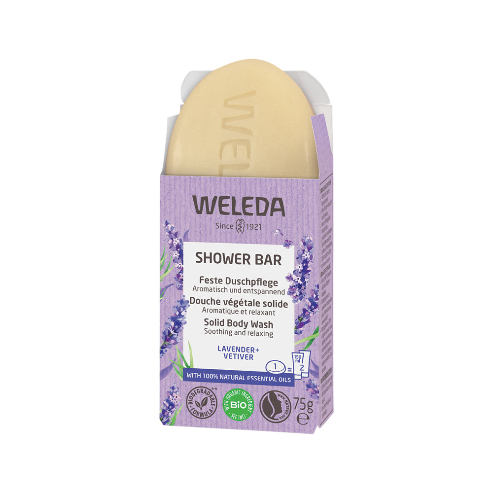 Weleda Shower Bar Lavender And Vetiver 75g