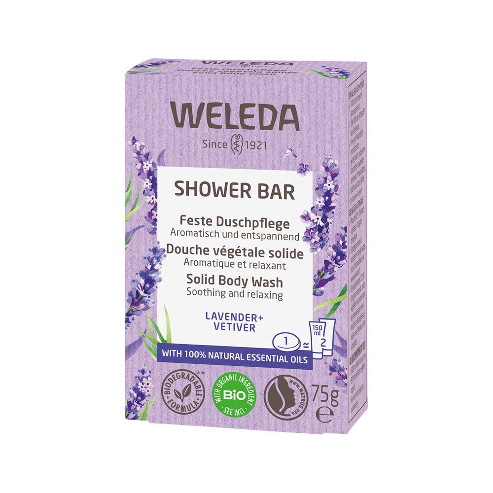 Weleda Shower Bar Lavender And Vetiver 75g