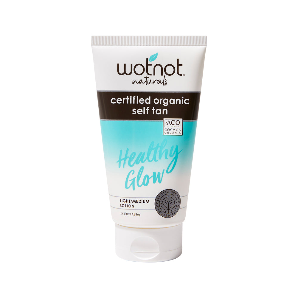 Wotnot Naturals Healthy Glow Certified Organic Self Tan Lotion Light/Medium 130ml