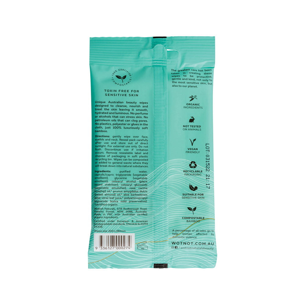 Wotnot Nat Wipes Face Sensitive Soft Pack